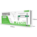 Mijing MJ4015 Microscopio telescopico pieghevole con rotazione universale a 360°, braccio con staffa in metallo