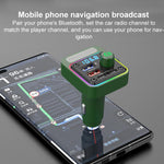 Autoradio BC91 con Bluetooth, vivavoce, ricarica rapida PD36W e luce ambientale., BC91