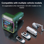 Autoradio BC91 con Bluetooth, vivavoce, ricarica rapida PD36W e luce ambientale., BC91