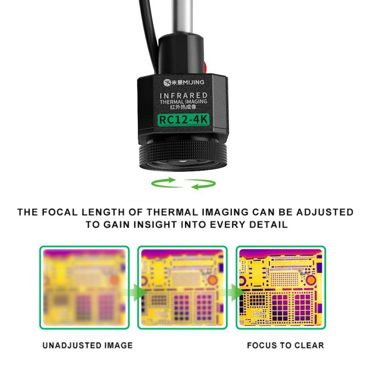 Mijing RC12-4K Ultra HD Independent Thermal Imaging Independent Microscope Connected, Mijing RC12-4K