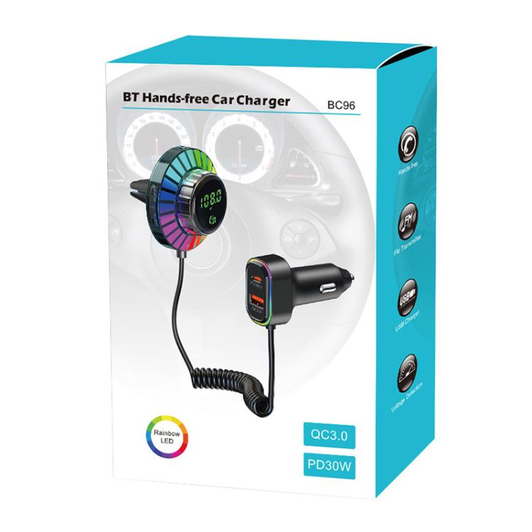 BC96 Bluetooth per auto con chiamate in vivavoce e ricarica rapida PD48W, BC96