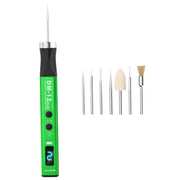 Penna lucidante coassiale Mijing DM-12 con 7 testine abrasive