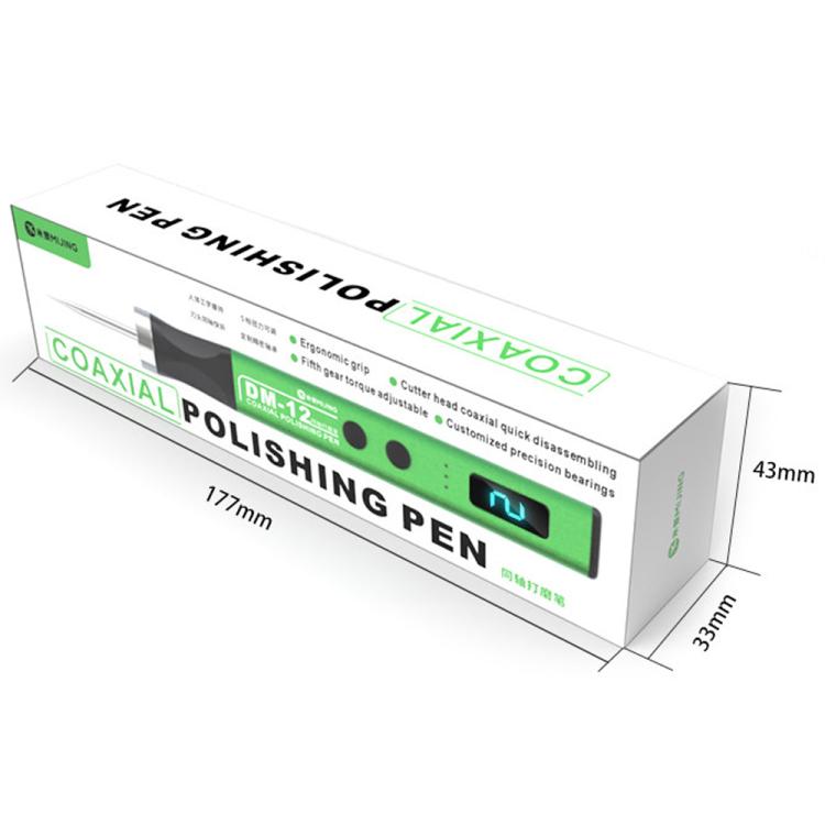Penna lucidante coassiale Mijing DM-12 con 7 testine abrasive