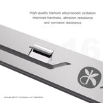 Pinzette Mijing NZ-16 ultraleggere non magnetiche in lega di titanio da 0,1 mm, Mijing NZ-16