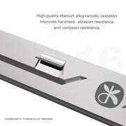 Pinzette Mijing NZ-16 ultraleggere non magnetiche in lega di titanio da 0,1 mm, Mijing NZ-16