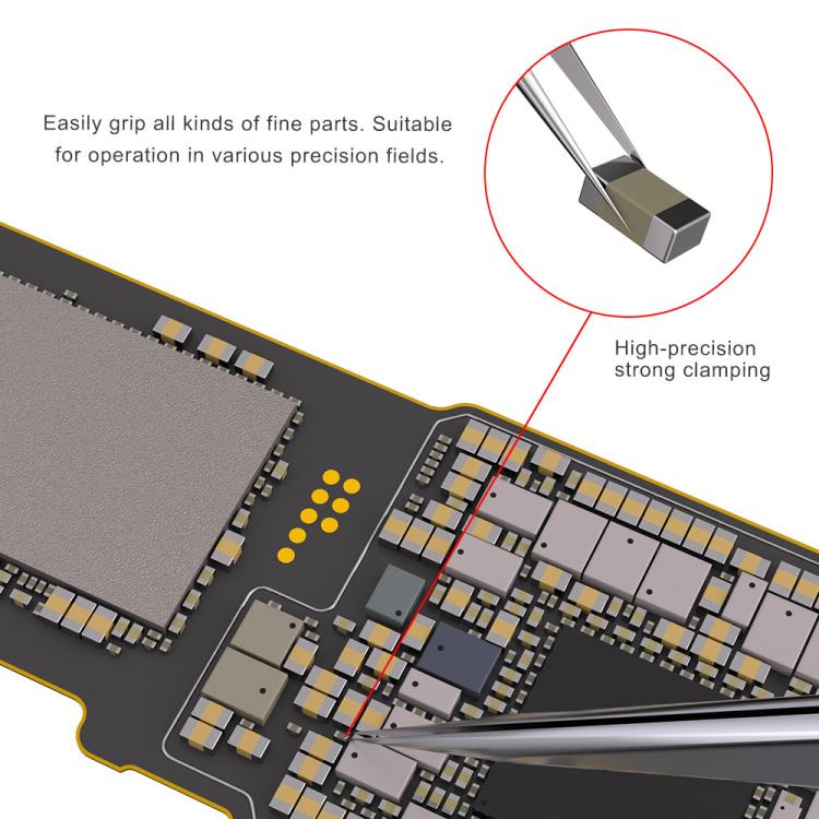 Pinzette Mijing NZ-16 ultraleggere non magnetiche in lega di titanio da 0,1 mm, Mijing NZ-16