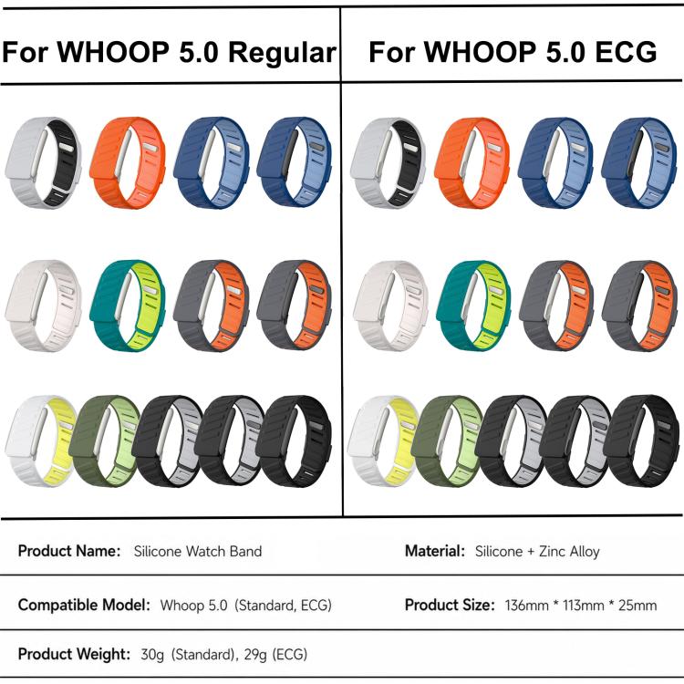 Cinturino sportivo in silicone per orologio, For WHOOP 5.0 Regular