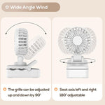 Mini ventilatore elettrico multifunzione con clip DQ259