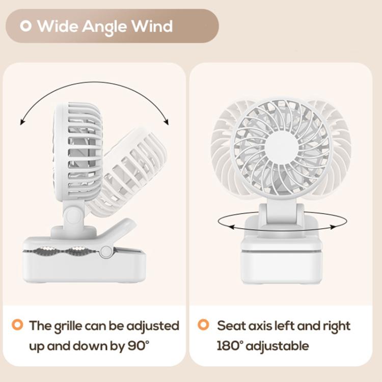 Mini ventilatore elettrico multifunzione con clip DQ259