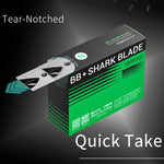 2uul 100 in 1 DA18 BB Shark Blade Series Lama in acciaio ad alto tenore di carbonio n. 11, 2uul DA18