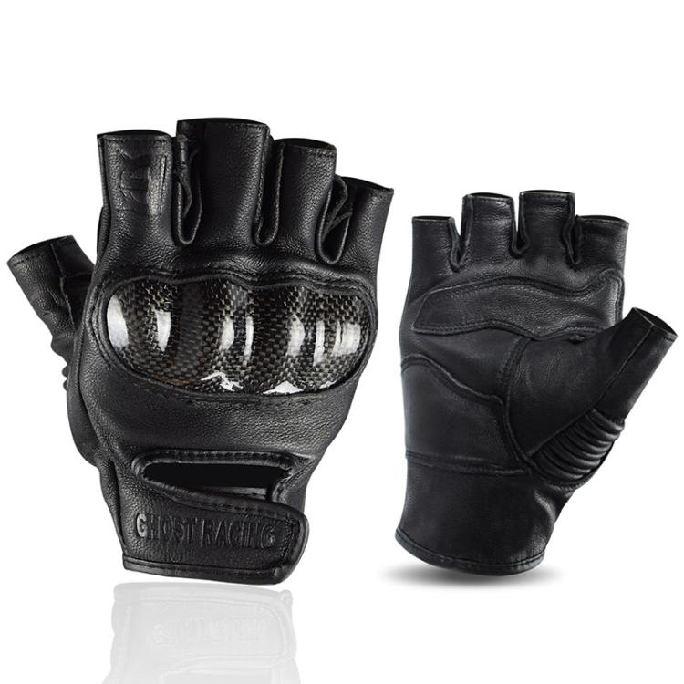 Guanti da moto traspiranti a mezze dita GHOST RACING GR-BZ01 per fuoristrada estivo., M, L, XL