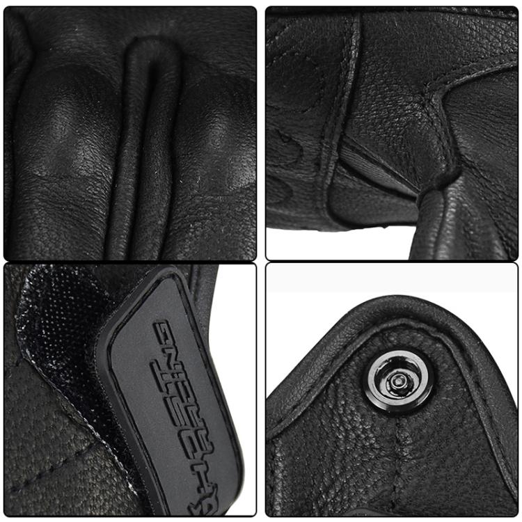 Guanti da moto invernali caldi in velluto GHOST RACING GR-ST07, M, L, XL, XXL