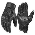 Guanti da moto retrò GHOST RACING GR-ST11 in vera pelle con dita intere per touchscreen., M, L, XL, XXL