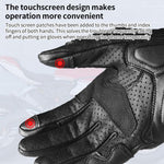 Guanti da moto retrò GHOST RACING GR-ST11 in vera pelle con dita intere per touchscreen., M, L, XL, XXL