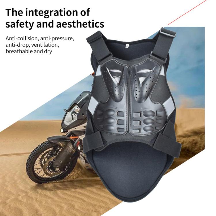 GHOST RACING GH-HJY08 Gilet protettivo per moto, pettorina, abbigliamento rigido da moto, L, XL