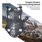 GHOST RACING GH-HJY08 Gilet protettivo per moto, pettorina, abbigliamento rigido da moto, L, XL