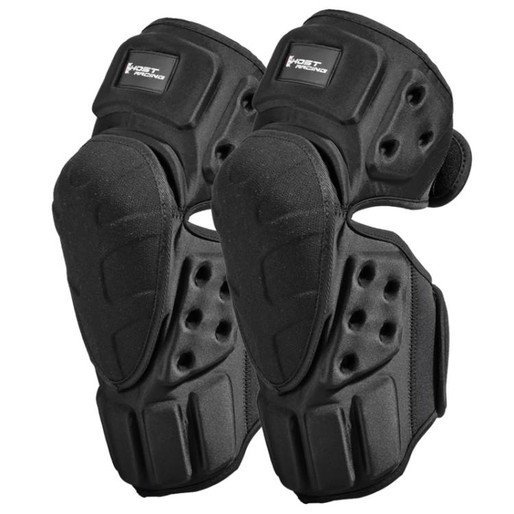 GHOST RACING GH-HX03 1 paio di ginocchiere da moto protettive in Kevlar, antivento e resistenti al freddo., With Plush Pad, No Plush Pad