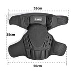 GHOST RACING GH-HX03 1 paio di ginocchiere da moto protettive in Kevlar, antivento e resistenti al freddo., With Plush Pad, No Plush Pad