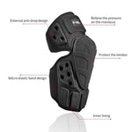 GHOST RACING GH-HX03 1 paio di ginocchiere da moto protettive in Kevlar, antivento e resistenti al freddo., With Plush Pad, No Plush Pad