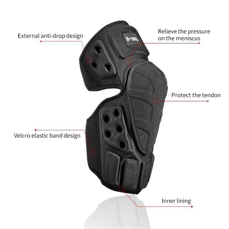 GHOST RACING GH-HX03 1 paio di ginocchiere da moto protettive in Kevlar, antivento e resistenti al freddo., With Plush Pad, No Plush Pad