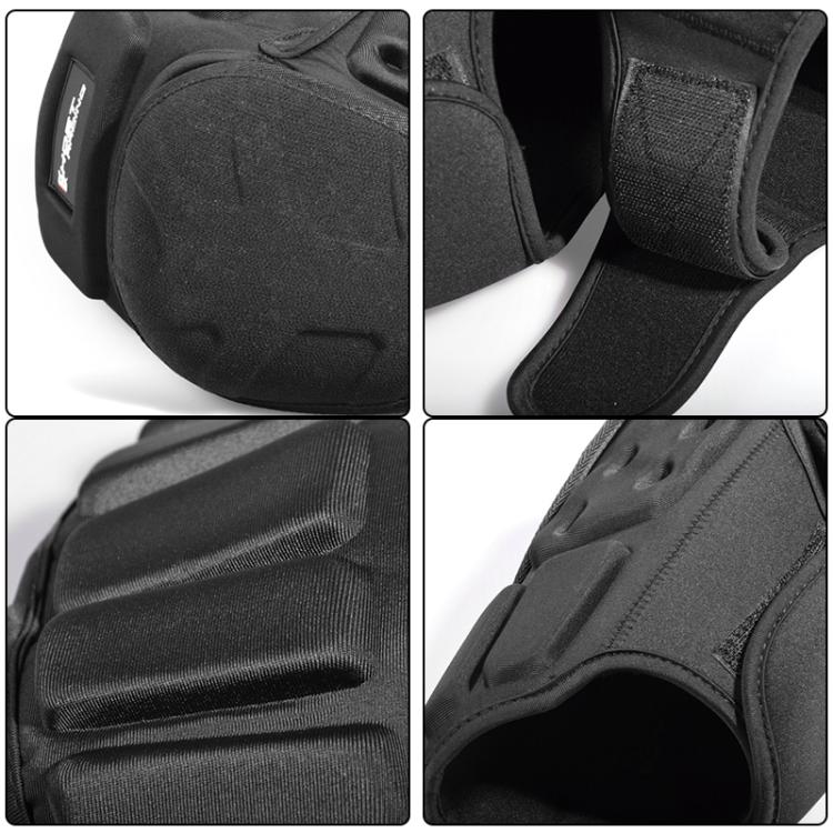 GHOST RACING GH-HX03 1 paio di ginocchiere da moto protettive in Kevlar, antivento e resistenti al freddo., With Plush Pad, No Plush Pad