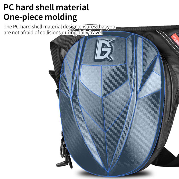 GHOST RACING GR-TB07 Borsa da gamba per moto unisex, ideale per viaggi e per il trasporto di esche.