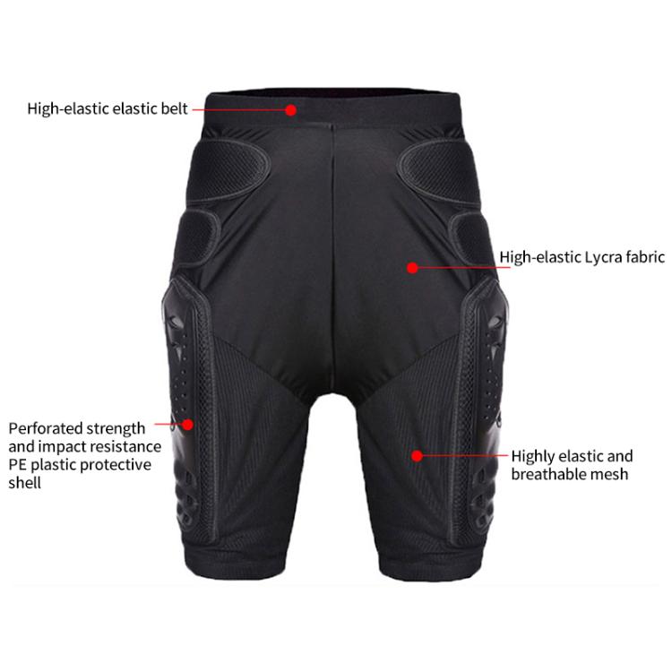 GHOST RACING K062 Pantaloni antiproiettile da moto fuoristrada da corsa Protezione anticaduta per fianchi, S, M, L, XL, XXL