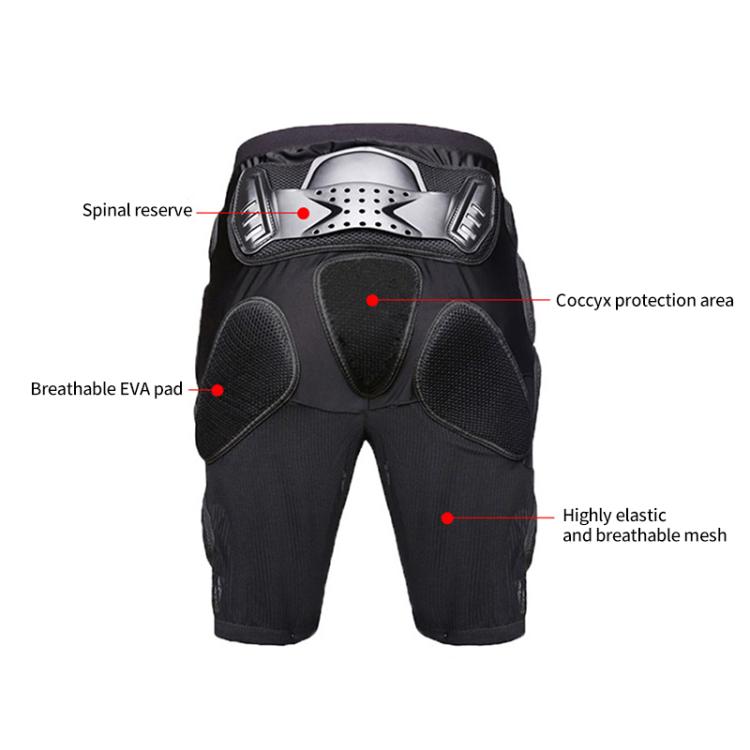 GHOST RACING K062 Pantaloni antiproiettile da moto fuoristrada da corsa Protezione anticaduta per fianchi, S, M, L, XL, XXL