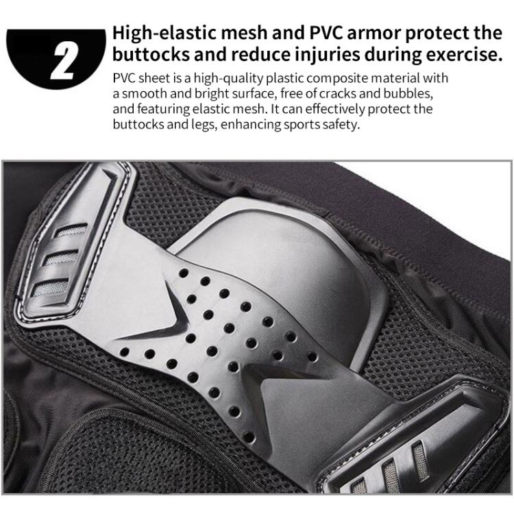 GHOST RACING K062 Pantaloni antiproiettile da moto fuoristrada da corsa Protezione anticaduta per fianchi, S, M, L, XL, XXL