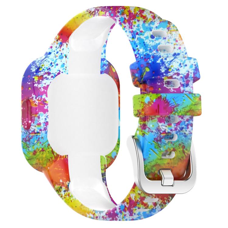 Cinturino per orologio in silicone stampato con fibbia in acciaio xDfind, For GarminFit JR3 / Garmin Vivofit JR 3