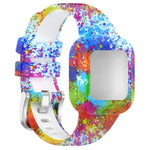 Cinturino per orologio in silicone stampato con fibbia in acciaio xDfind, For GarminFit JR3 / Garmin Vivofit JR 3