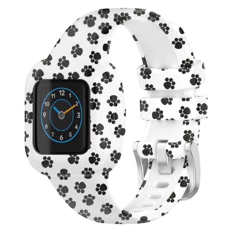 Cinturino per orologio in silicone stampato con fibbia in acciaio xDfind, For GarminFit JR3 / Garmin Vivofit JR 3