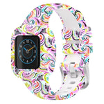 Cinturino per orologio in silicone stampato con fibbia in acciaio xDfind, For GarminFit JR3 / Garmin Vivofit JR 3