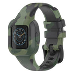 Cinturino per orologio in silicone stampato con fibbia in acciaio xDfind, For GarminFit JR3 / Garmin Vivofit JR 3