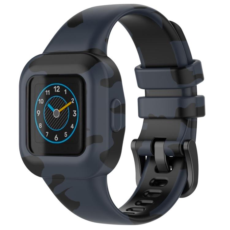 Cinturino per orologio in silicone stampato con fibbia in acciaio xDfind, For GarminFit JR3 / Garmin Vivofit JR 3
