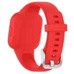 Cinturino per orologio xDfind in silicone tinta unita con fibbia in acciaio argentato, For GarminFit JR3 / Garmin Vivofit JR 3
