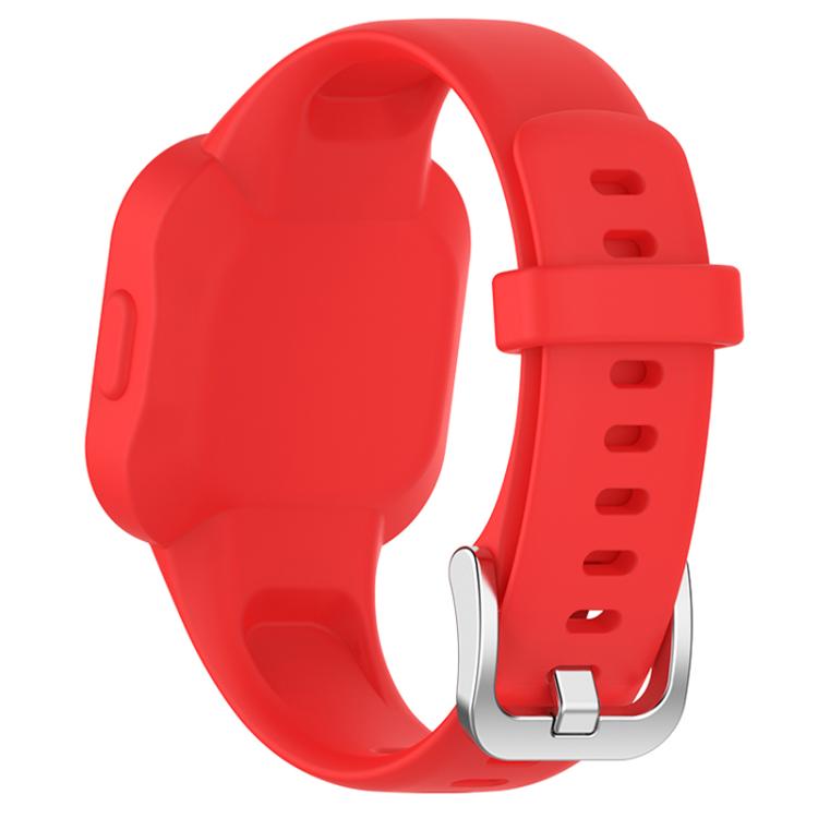 Cinturino per orologio xDfind in silicone tinta unita con fibbia in acciaio argentato, For GarminFit JR3 / Garmin Vivofit JR 3