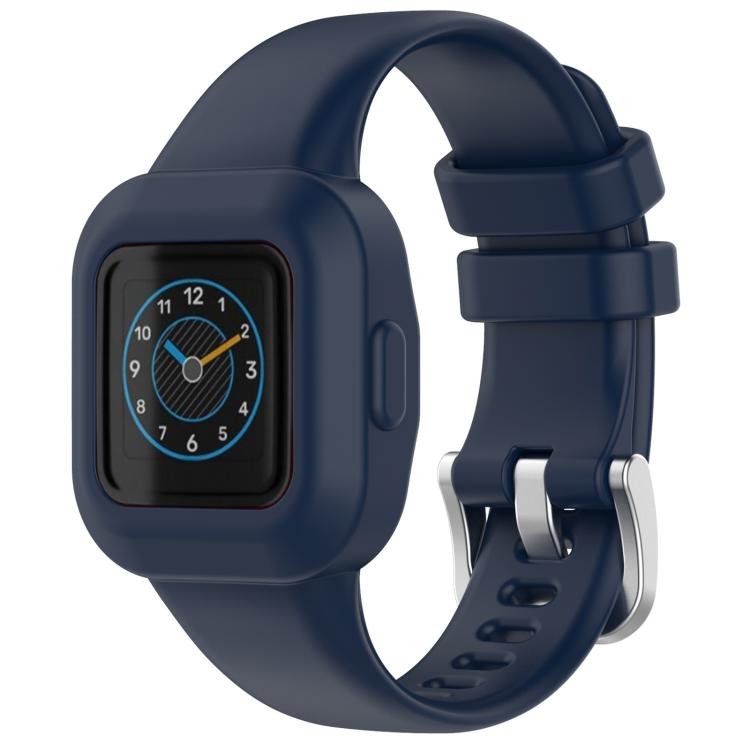 Cinturino per orologio xDfind in silicone tinta unita con fibbia in acciaio argentato, For GarminFit JR3 / Garmin Vivofit JR 3