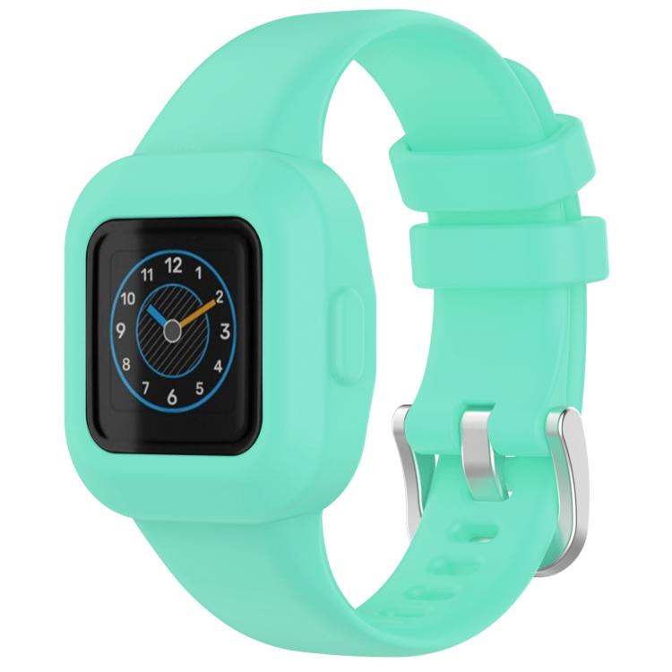 Cinturino per orologio xDfind in silicone tinta unita con fibbia in acciaio argentato, For GarminFit JR3 / Garmin Vivofit JR 3