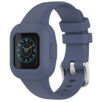Cinturino per orologio xDfind in silicone tinta unita con fibbia in acciaio argentato, For GarminFit JR3 / Garmin Vivofit JR 3