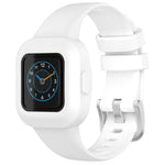 Cinturino per orologio xDfind in silicone tinta unita con fibbia in acciaio argentato, For GarminFit JR3 / Garmin Vivofit JR 3