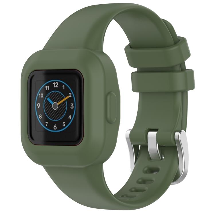 Cinturino per orologio xDfind in silicone tinta unita con fibbia in acciaio argentato, For GarminFit JR3 / Garmin Vivofit JR 3