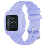 Cinturino per orologio xDfind in silicone tinta unita con fibbia in acciaio argentato, For GarminFit JR3 / Garmin Vivofit JR 3