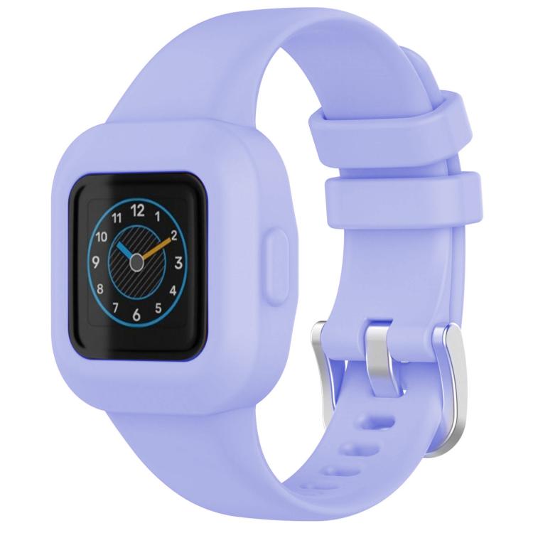Cinturino per orologio xDfind in silicone tinta unita con fibbia in acciaio argentato, For GarminFit JR3 / Garmin Vivofit JR 3