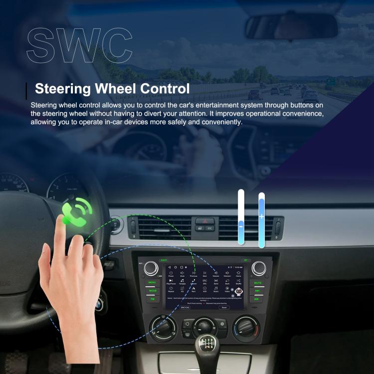 Per BMW Serie 3 E90 Android 15 7 pollici Auto CarPlay Navigazione Auto Immagine Retromarcia Integrata, Standard, Standard+AHD+Microphone