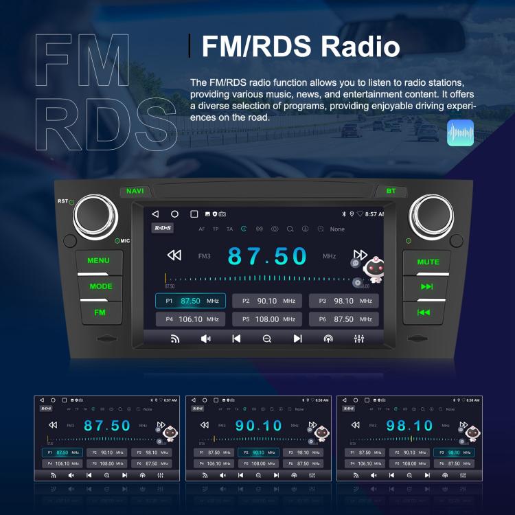 Per BMW Serie 3 E90 Android 15 7 pollici Auto CarPlay Navigazione Auto Immagine Retromarcia Integrata, Standard, Standard+AHD+Microphone