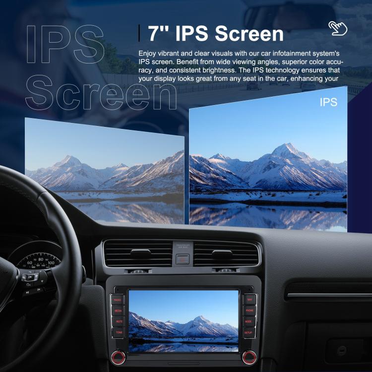 Per Volkswagen, lettore per auto Android da 15,9 pollici con schermo da 9 pollici, sistema di controllo centrale dell'auto e navigazione., Standard, Standard+AHD+Microphone