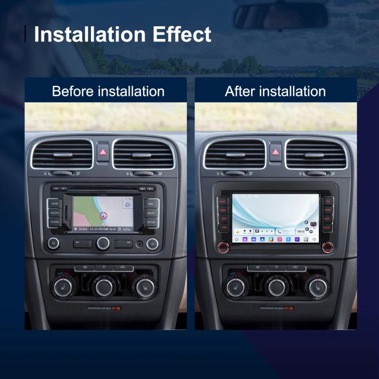 Per Volkswagen, lettore per auto Android da 15,9 pollici con schermo da 9 pollici, sistema di controllo centrale dell'auto e navigazione., Standard, Standard+AHD+Microphone