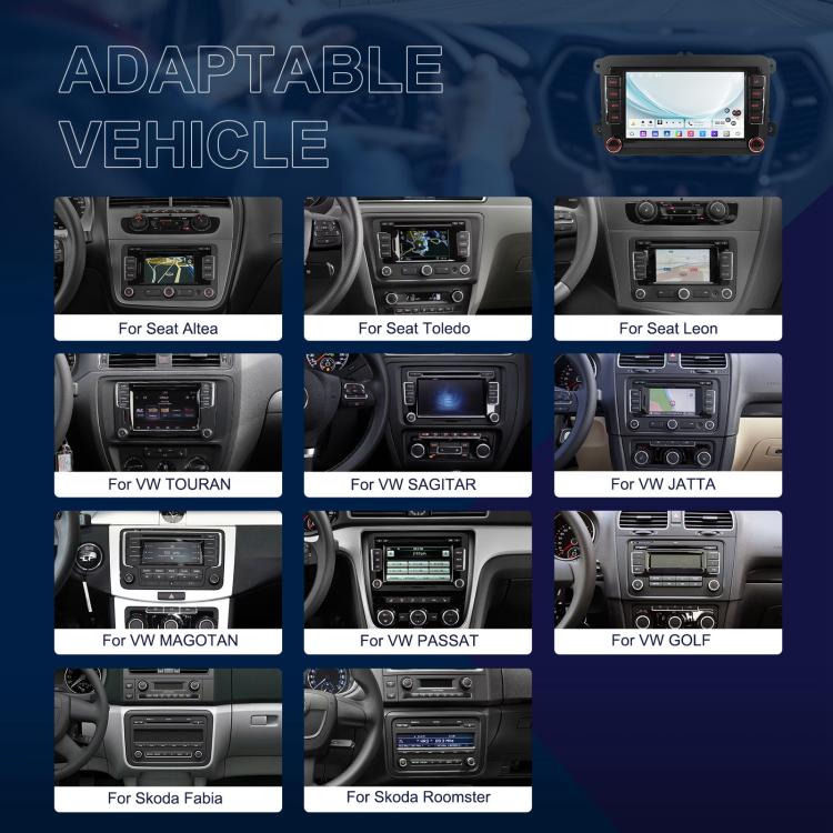 Per Volkswagen, lettore per auto Android da 15,9 pollici con schermo da 9 pollici, sistema di controllo centrale dell'auto e navigazione., Standard, Standard+AHD+Microphone