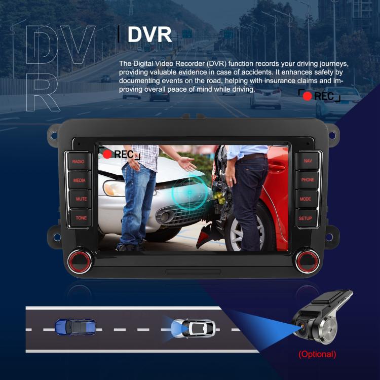 Per Volkswagen, lettore per auto Android da 15,9 pollici con schermo da 9 pollici, sistema di controllo centrale dell'auto e navigazione., Standard, Standard+AHD+Microphone